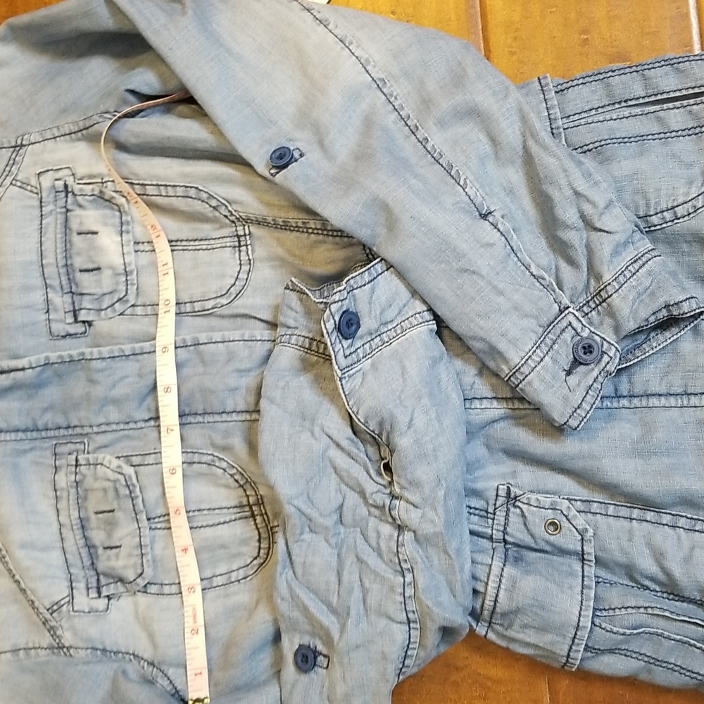 Anthropologie  Marrakech Womens Blue Denim Jacket Size XS - Picture 8 of 12